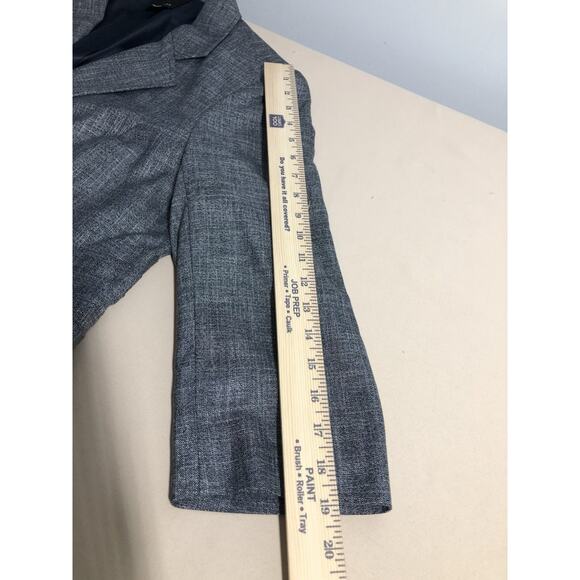 The Limited Women Jacket 14 3/4 Sleeve Lapel Notch Blazer Gray Clueless Preppy - Picture 11 of 11